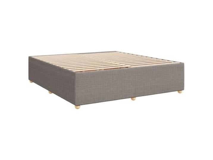 KTHLBRH Bettrock 200 x 200 cm Taupe ohne Matratze Inklusive Lattenrost, Polyestergewebe, stabile Füße, einfache Montage