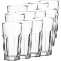 LONGDRINKGLÄSER Rock transparent 540 ml 12er Set
