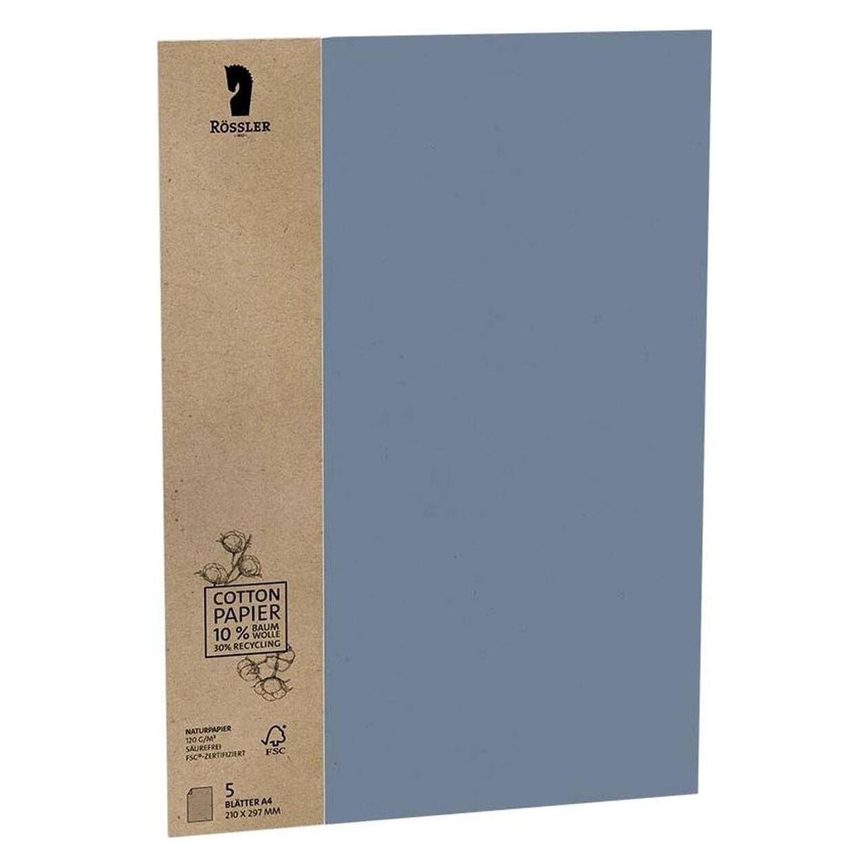 Rössler Brief Terra 5ST denim (A4, 120 g/m²) (1144001626)