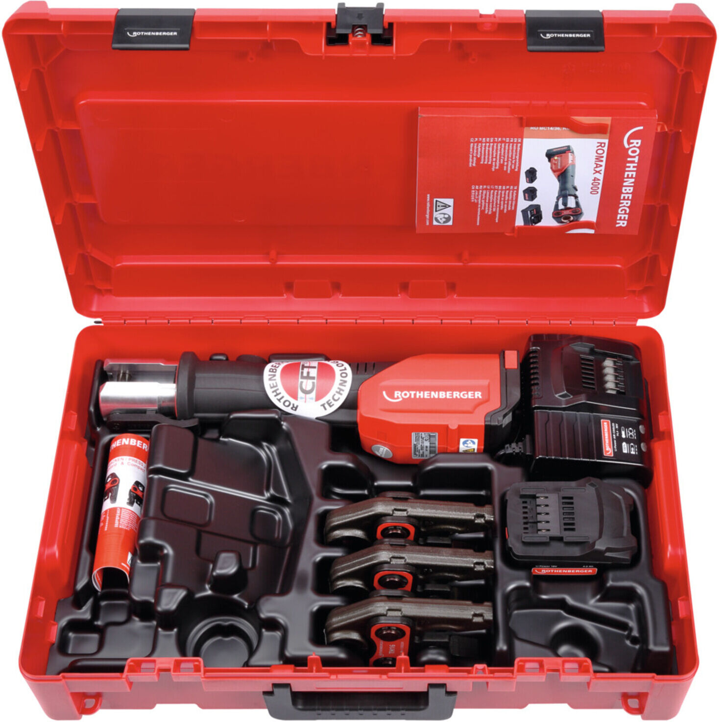 Rothenberger ROMAX 4000 Pressbacken-Set TH 16-20-26 mm, 1x4 Ah, EU (1000001925)