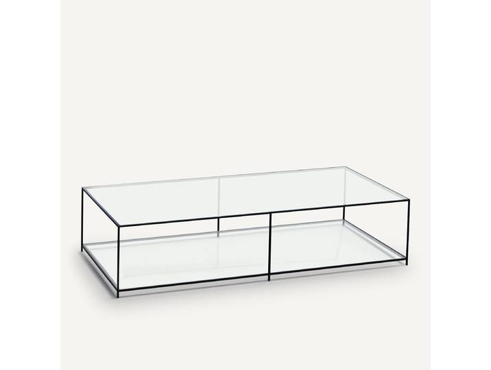 AM.PM Table basse rectangulaire verre trempé, Sybil Transparent