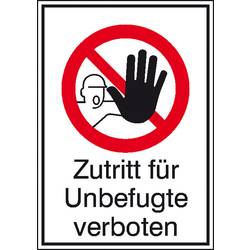 SAFETYMARKING Verbotsschild Zutritt für Unbefugte verboten, Hygiene und Abstand Aluminium (B x H) 210 mm x 297 mm DIN 4844-2 1 St. 11.1116
