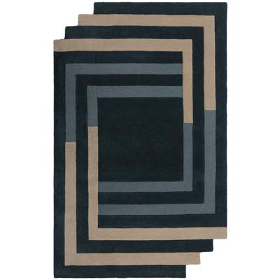 Wollteppich FLAIR RUGS "Labyrinth Shaped", grün, B:120cm H:10mm L:180cm, Wolle, Teppiche, Schall- und Wärmedämmung
