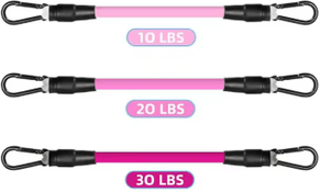 Inspire Picks AOLIKES Cable Ankle Straps Double D Ring Ankle Cuffs For Gym Glute, Leg & Strength Training 3pcs Pink Set