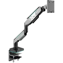 Diablo Chairs Uchwyt na monitor 49 cali, szaro-czarny LED RGB X-ARM (Tisch, 49", 20 kg), Monitor Halterung, Schwarz, Grau