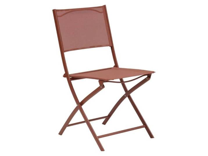 Lot de 4 chaises de jardin Modula pliables acajou - Hespéride