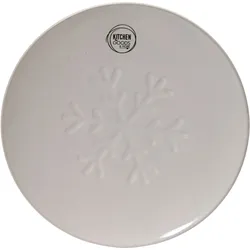 Dessertteller WHITE XMAS (LBH 19,80x19,80x1,90 cm) - LBH 19,80x19,80x1,90 cm