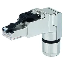 Telegärtner Steckverbinder feldkonfektionierbar MFP8 RJ45 gewinkelt T568B AWG24-22/1