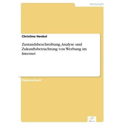 Zustandsbeschreibung, Analyse und Zukunftsbetrachtung von Werbung im Internet, Taschenbuch von Christine Henkel, GRIN, 978-3-8386-3518-7