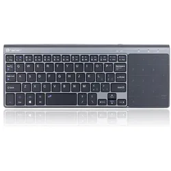 Tracer Expert 2.4 Ghz Wireless keyboard with touch pad (US, Kabellos), Tastatur, Schwarz, Grau, Silber