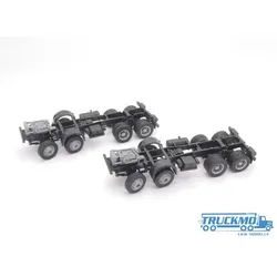 Elbe-Modell Mercedes Benz SK 8x8 Chassis 2 Stk. als Bausatz schwarz EM0380