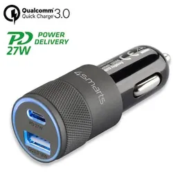 4smarts Kfz Ladegerät Rapid+ 27W mit Quick Charge, PD, grau / schwarz