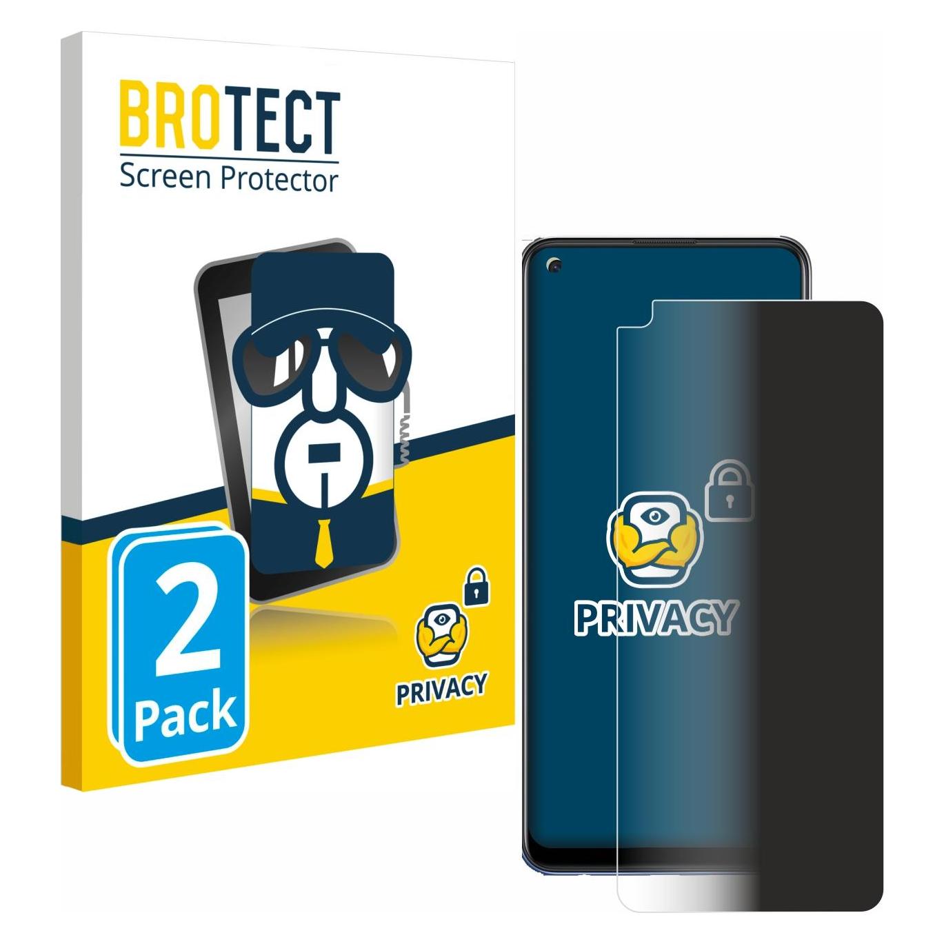 Brotect Sichtschutzfolie Anti-Spy Privacy Folie Blaulicht-Schutz (Oppo A74) (4341331)