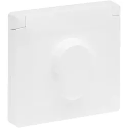 Legrand 765117 SEANO 1-fach Feuchtraumabdeckung IP44 für Schlüsselschalter, Farbe: Ultraweiß