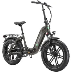 GreenStreet E-Bike Tiefeinsteiger Klapprad GS5 250 W 20 Zoll anthrazit