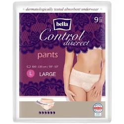 Bella bella Control Discreet Pants beige Large 9 Stück
