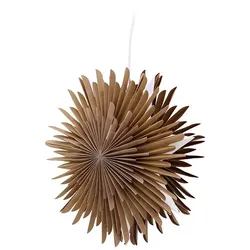 Ebuy24 Sälen Weihnachtsstern mit Licht Papier Ø35 cm Pendelleuchte braun.