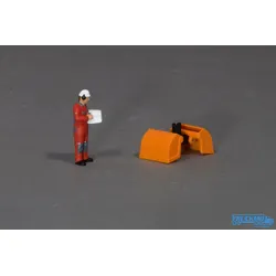 MSM Modelle Schüttgutgreifer orange 5805/03