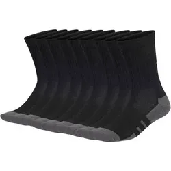 ADIDAS adidas Unisex Socken, 9er Pack - Essentials Climacool Crew Socken, Logo, Größe 40-42 in Schwarz Schwarz