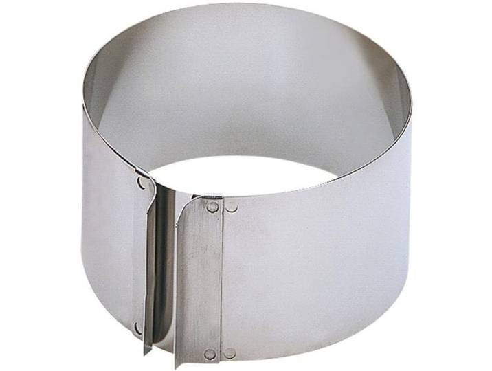 Backrahmen Kaiser 9 cm Rund - Farbe: silber - Tortenring