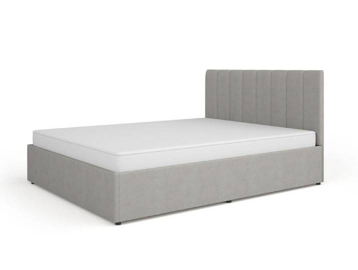 Compleo Polsterbett mit Bettkasten, 120/160x200 Beige oder Grau TRENDS, ohne Matratze