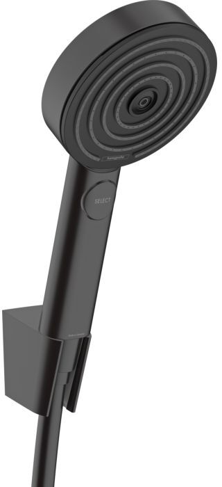 Hansgrohe Pulsify Select S Brausehalterset 24302670 Relaxation, mit Brauseschlauch 125cm, mattschwarz