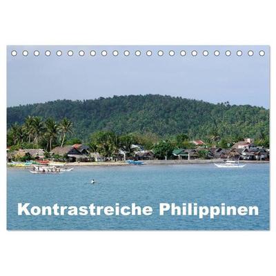 Kontrastreiche Philippinen (Tischkalender 2027 DIN A5 quer), CALVENDO Monatskalender