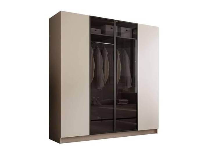 Lookway Kleiderschrank Atrium Vier­türiger Schrank mit Glasfront