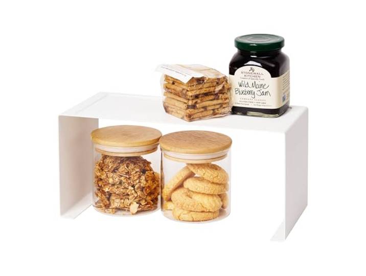 YAMAZAKI TOWER Slim Stackable Kitchen Rack WH