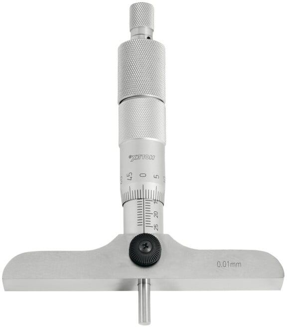 HOLEX Jauge de profondeur micrométrique 0-100 mm (425300 0-100)