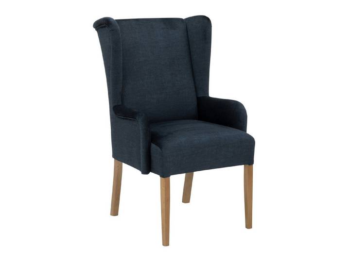 58 aufm Kessel Sessel Sessel Katrya Samtvelours dunkelblau (Lieferung bis Verwendungsstelle, 1-St., Sessel), Bezug und Farbe individuell wählbar für persönliches Wohnambiente