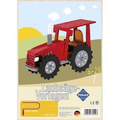 PEBARO 355S - Laubsägevorlage Traktor, 1 Platte, Größe DIN A4