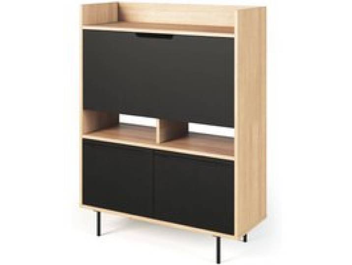 Bureau secrétaire bois 3 portes Terry