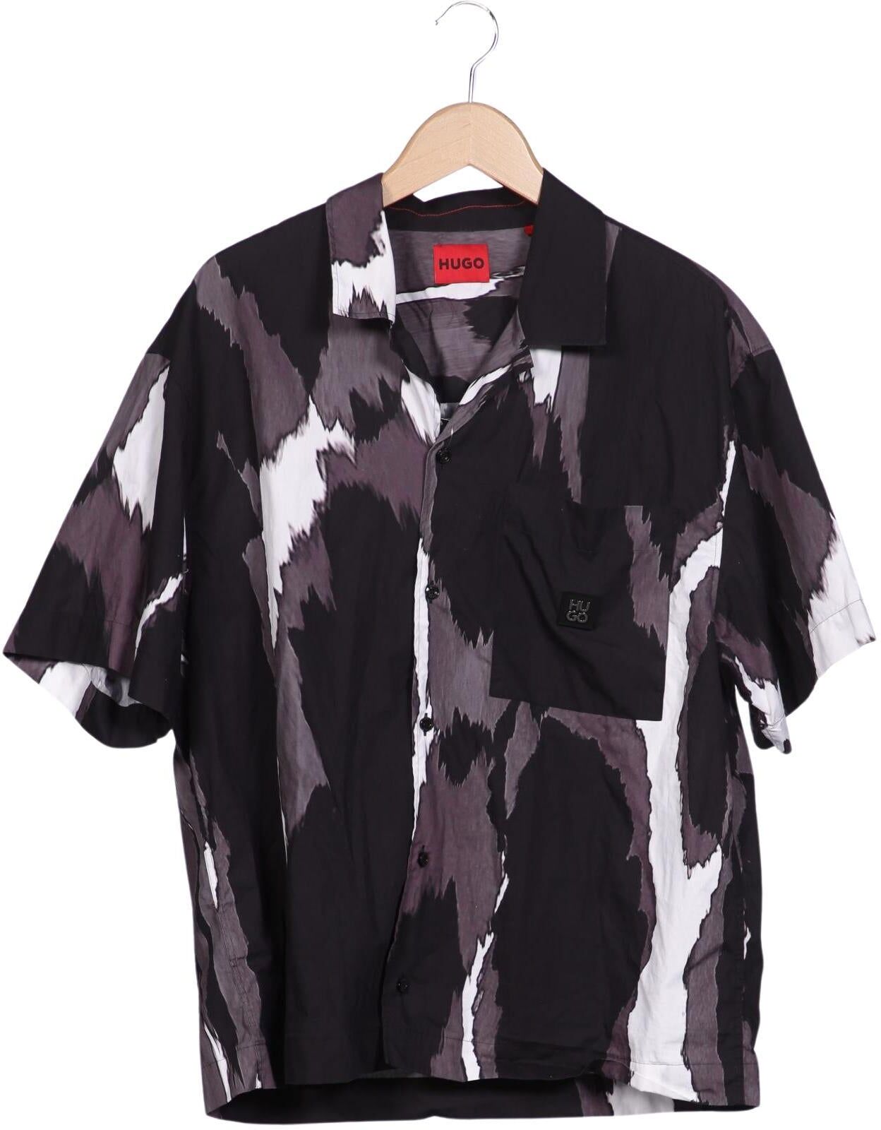 Hugo by Hugo Boss Herren Hemd, Mehrfarbig, Gr. S, Baumwolle - Second Hand