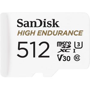 SanDisk Micro-SD-Karte High Endurance, 512GB, bis 100 MB/s, UHS-I U3, SDXC