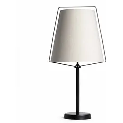 Oviala Business Design-Tischlampe mit Leinenschirm