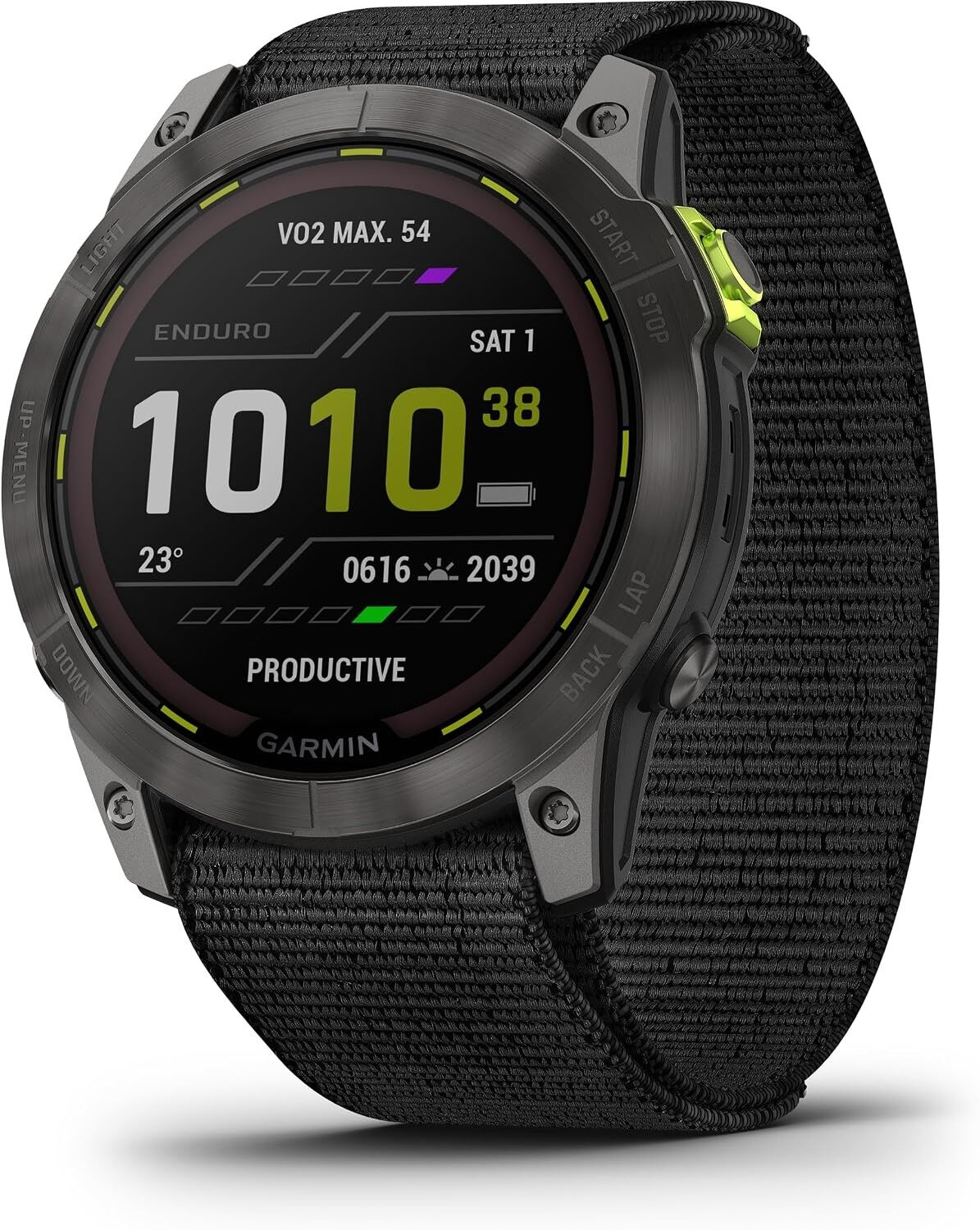 Garmin Enduro 2 GPS Solar Multisport Smartwatch 32GB with Sapphire Lens, LED Flashligh - Black