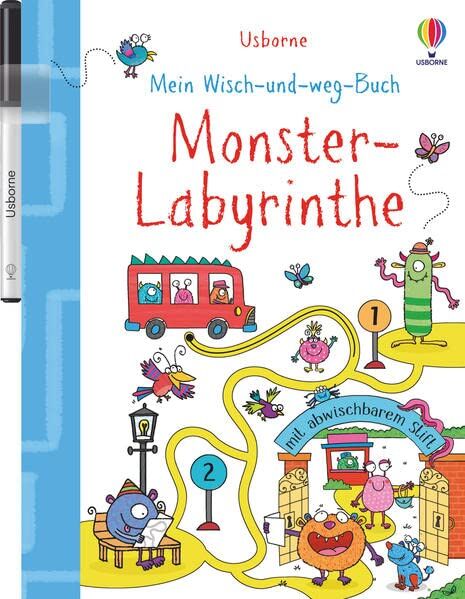Jane Bingham - Mein Wisch-und-weg-Buch: Monster-Labyrinthe: mit abwischbarem Stift - Preis vom 02.10.2026 23:42:20 h