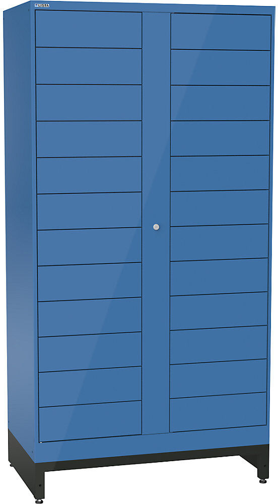 E-Multicabinet Fächerschrank, Erweiterungsmodul, HxBxT 1970 x 1000 x 580 mm, 2 x 12 Fächer, lichtblau LISTA