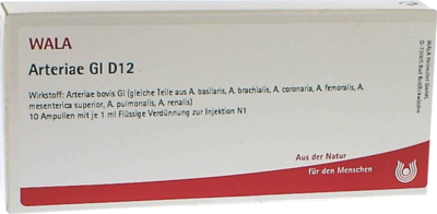 WALA Heilmittel GmbH ARTERIAE GL D 12 Ampullen 10X1 ml 04614911