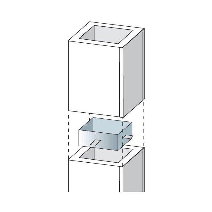 Bertrams Camino-fix Edelstahlverbinder 02EV14 Maße 140/140 mm