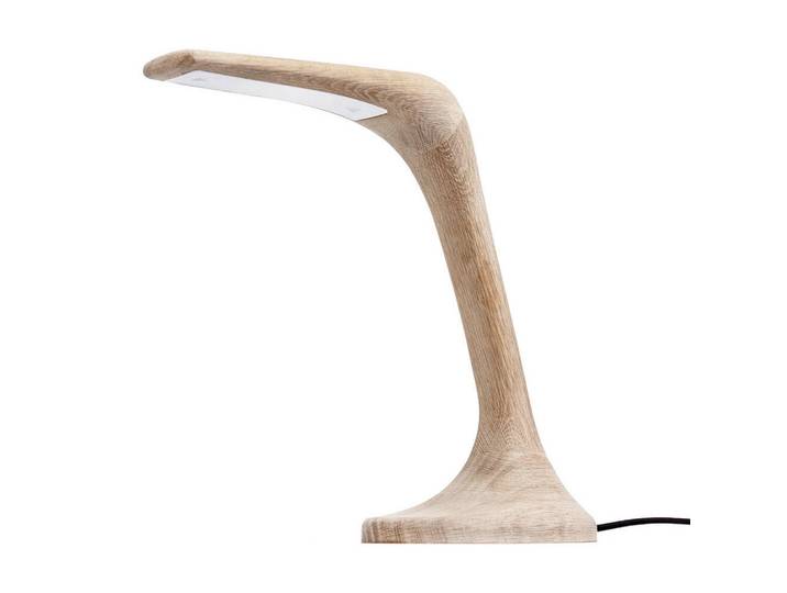 Led-Schreibtischleuchte Concordia, Eichefarben, Holz, Eiche, 35 cm, Touch-Schalter (on/off), Lampen & Leuchten, Innenbeleuchtung, Tischlampen, Schreibtischlampen