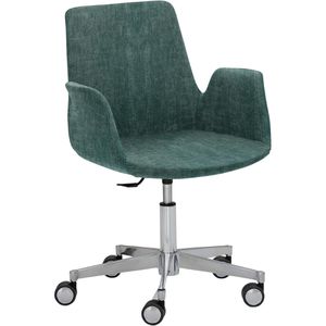 Mayer Besucherstuhl myHELIOS, 2010 01 26002, mit Armlehnen, Stoff, petrol