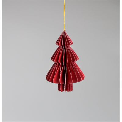 Christbaumschmuck AM DESIGN "aus Papier, Ø: 15 cm", rot, Ø:15cm, Weihnachtsbaumschmuck, 4er Set