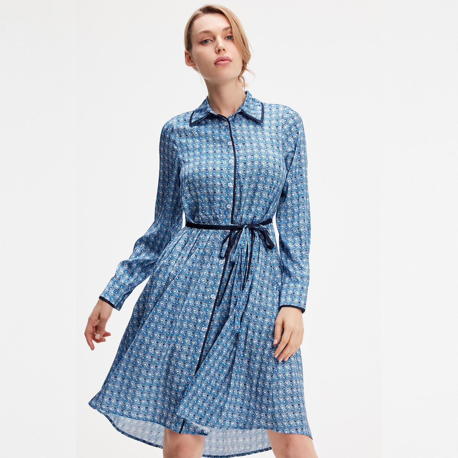 Geometrische printshirtjurk