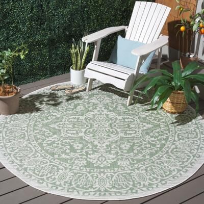 SAFAVIEH Bermuda George Geometric Indoor/Outdoor Waterproof Rug