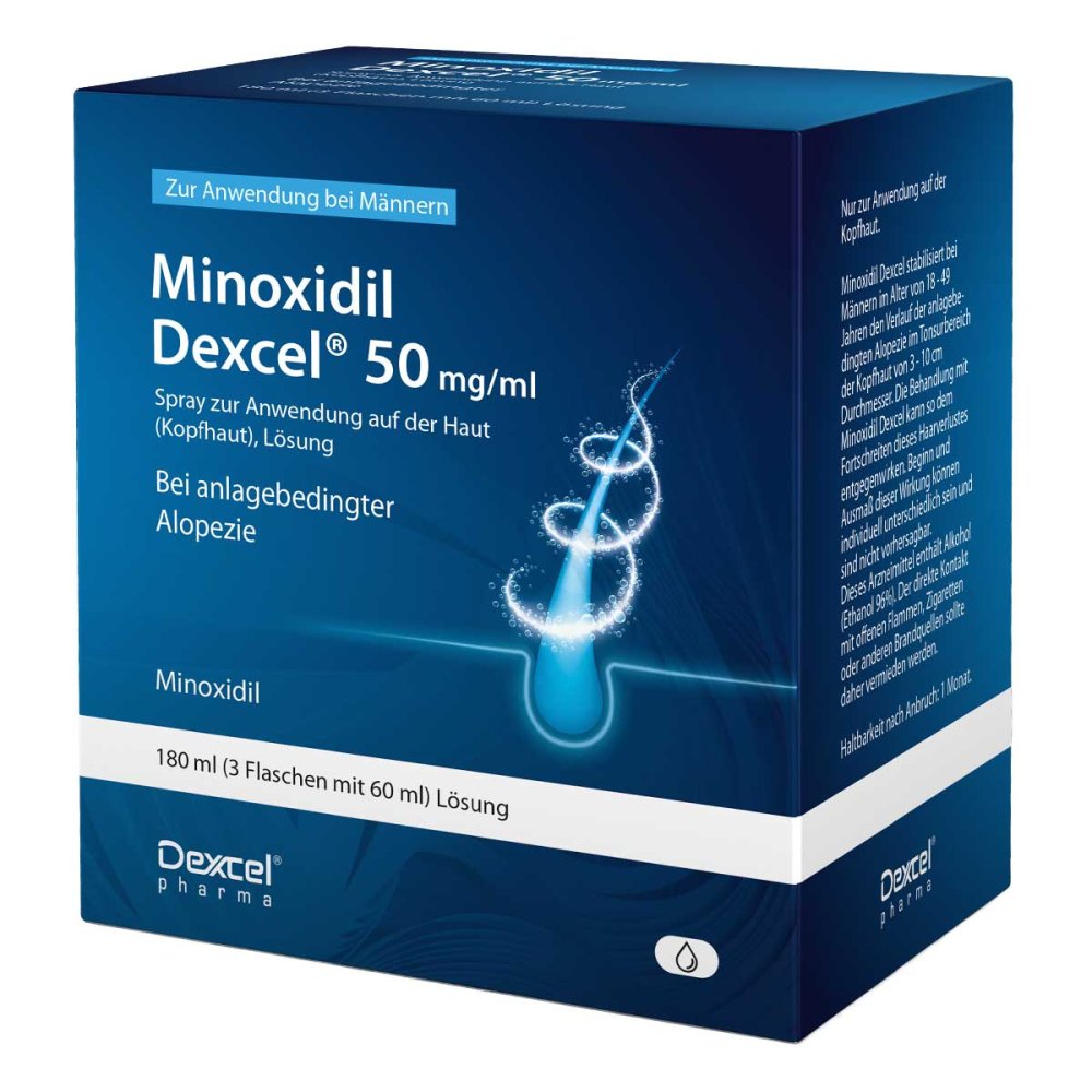 Dexcel Pharma GmbH Minoxidil Dexcel 50 mg/ml Spray für Männer 18892424