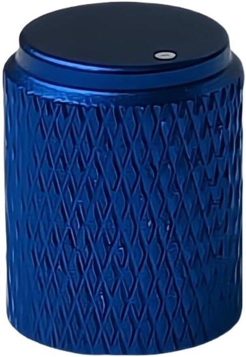 Aluminium Knop Blauw - 5 stuks