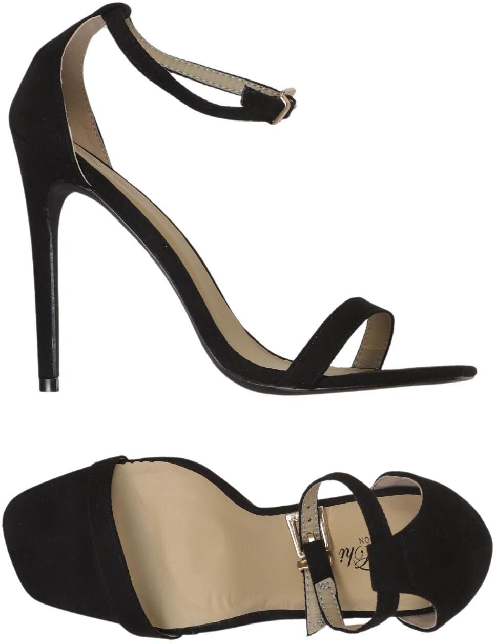 Chi Chi London Damen Sandalen, Schwarz, Gr. EU 39, kein / Etikett - Second Hand