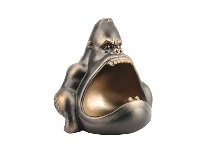 Design Dekorationsobjekt & Schale „King Ape“ Bronze Invicta Interiors